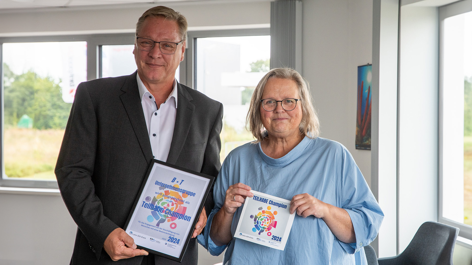 B+T wird als „Teilhabe-Champion“ geehrt