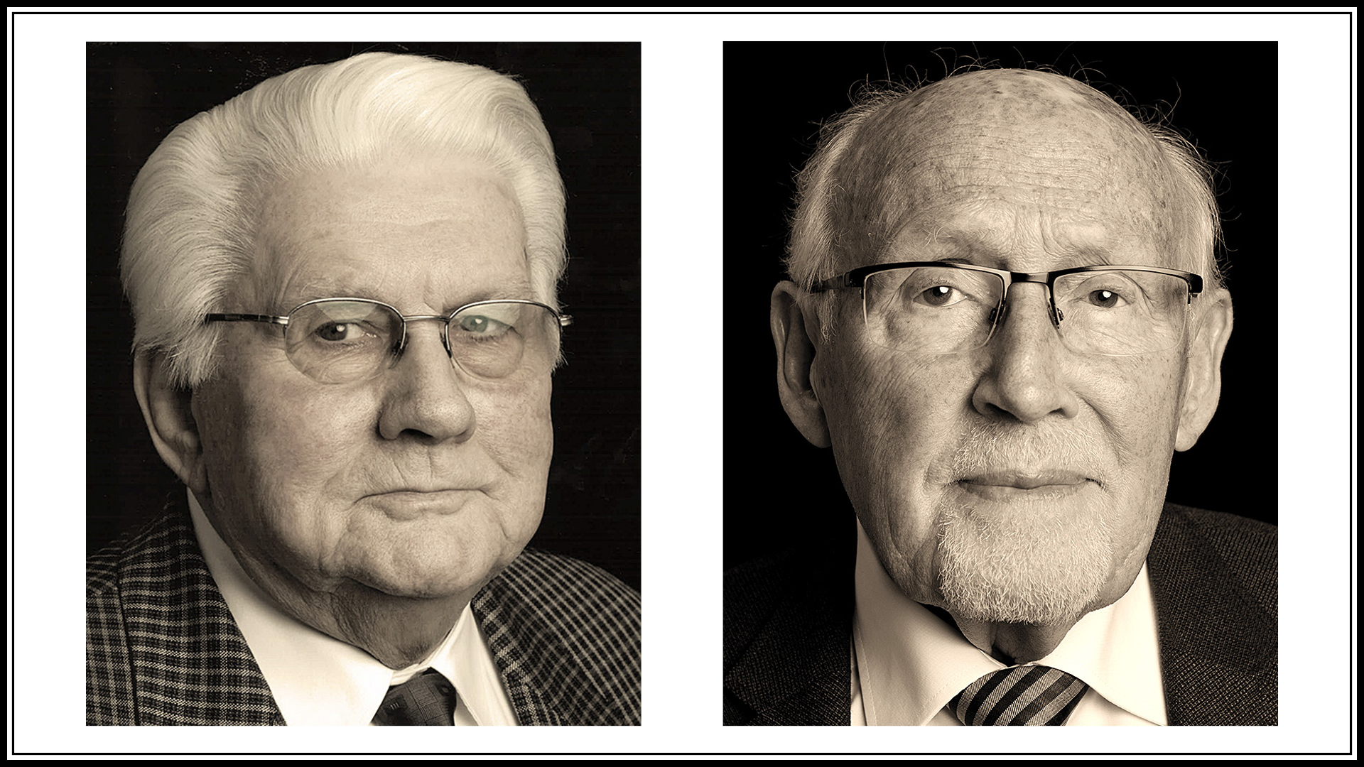 Links Werner Ruhl, rechts Willi Perschbacher